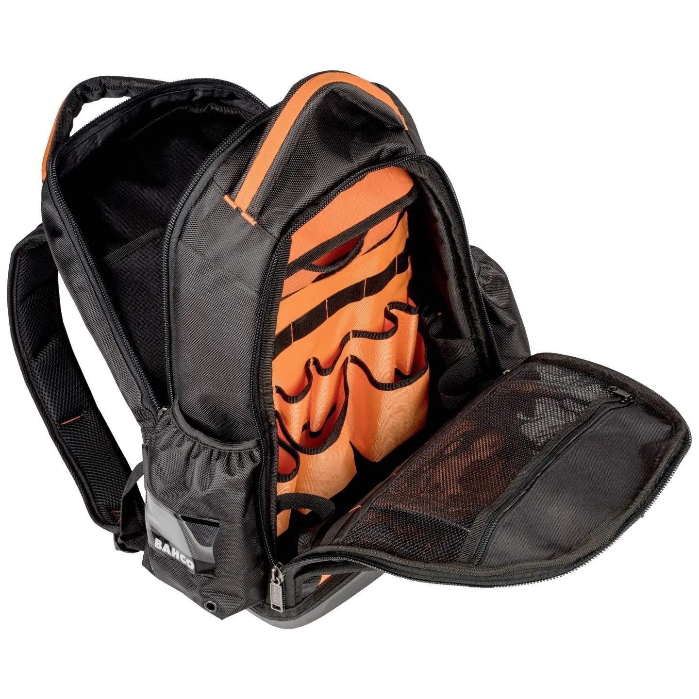 B-Ware Bahco Rucksack Werkzeugrucksack Tasche Elektriker Leer Schwarz Orange Backpack - 7314150465651