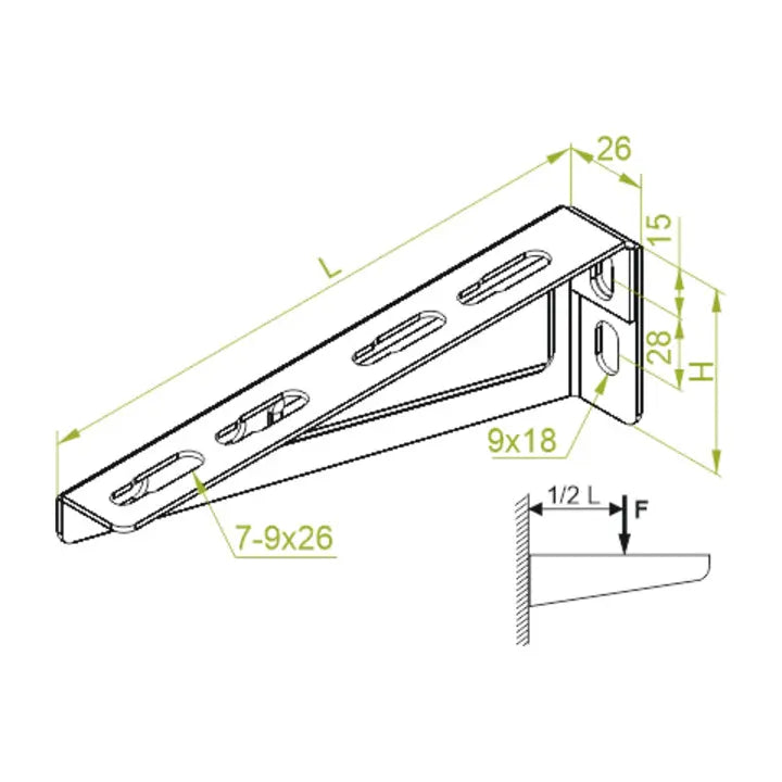 B-Ware Baks Ausleger Halterung Verlängerung Verstärkt Länge 110 Mm 31 Stück - 5900993093810