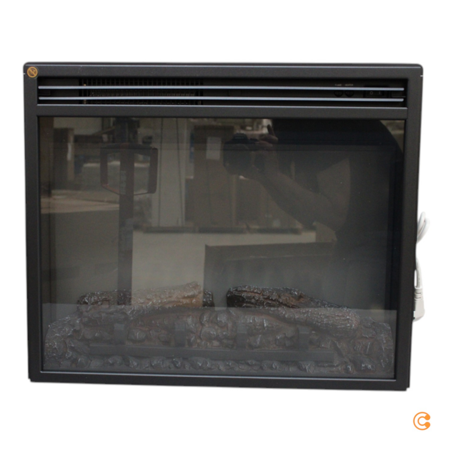 Balderia Elektrokamin Standkamin Finn Heizung 2000 W 3 D Flammeneffekt Siehe Text B-Ware - 4260672443338