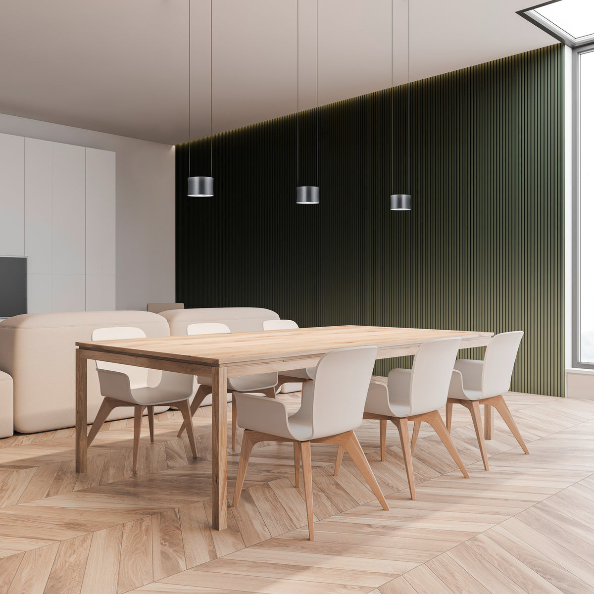BANKAMP Pendelleuchte Hängeleuchte LED Lampe Impulse anthrazit Aluminium Glas - 4009669035398