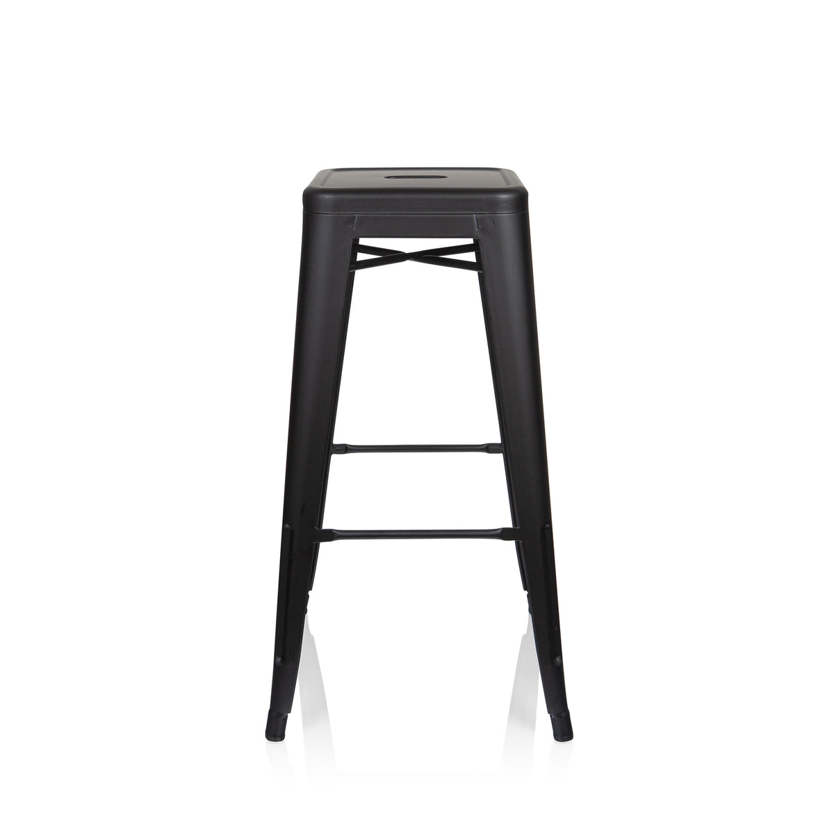 hjh OFFICE Barhocker Hocker Sitzgelegenheit VANTAGGIO HIGH seidenmatt schwarz - 4064323028642