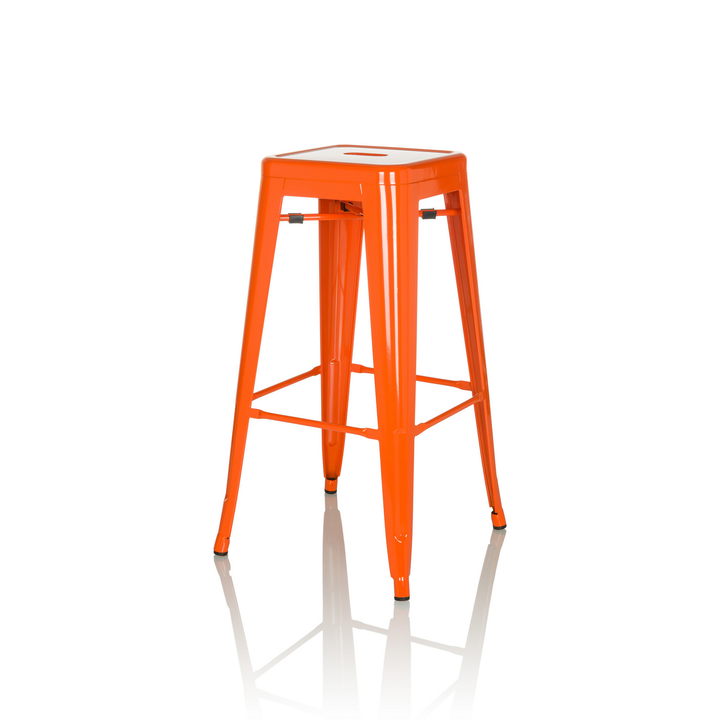 Hjh Office Barhocker Hocker Sitzgelegenheit Stahl Orange Stapelbar Gastronomie B-Ware - 4064323035268
