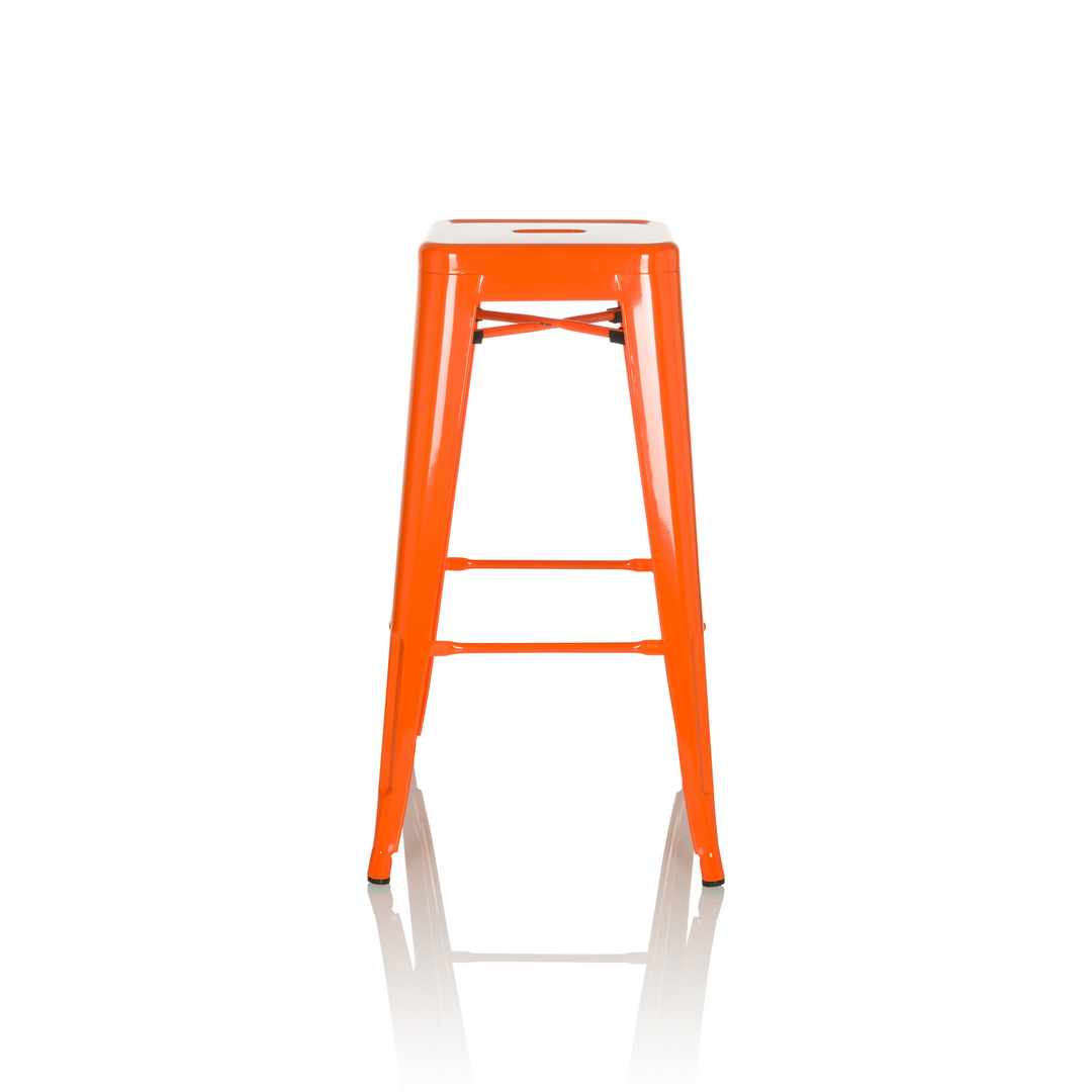 Hjh Office Barhocker Hocker Sitzgelegenheit Stahl Orange Stapelbar Gastronomie B-Ware - 4064323035268