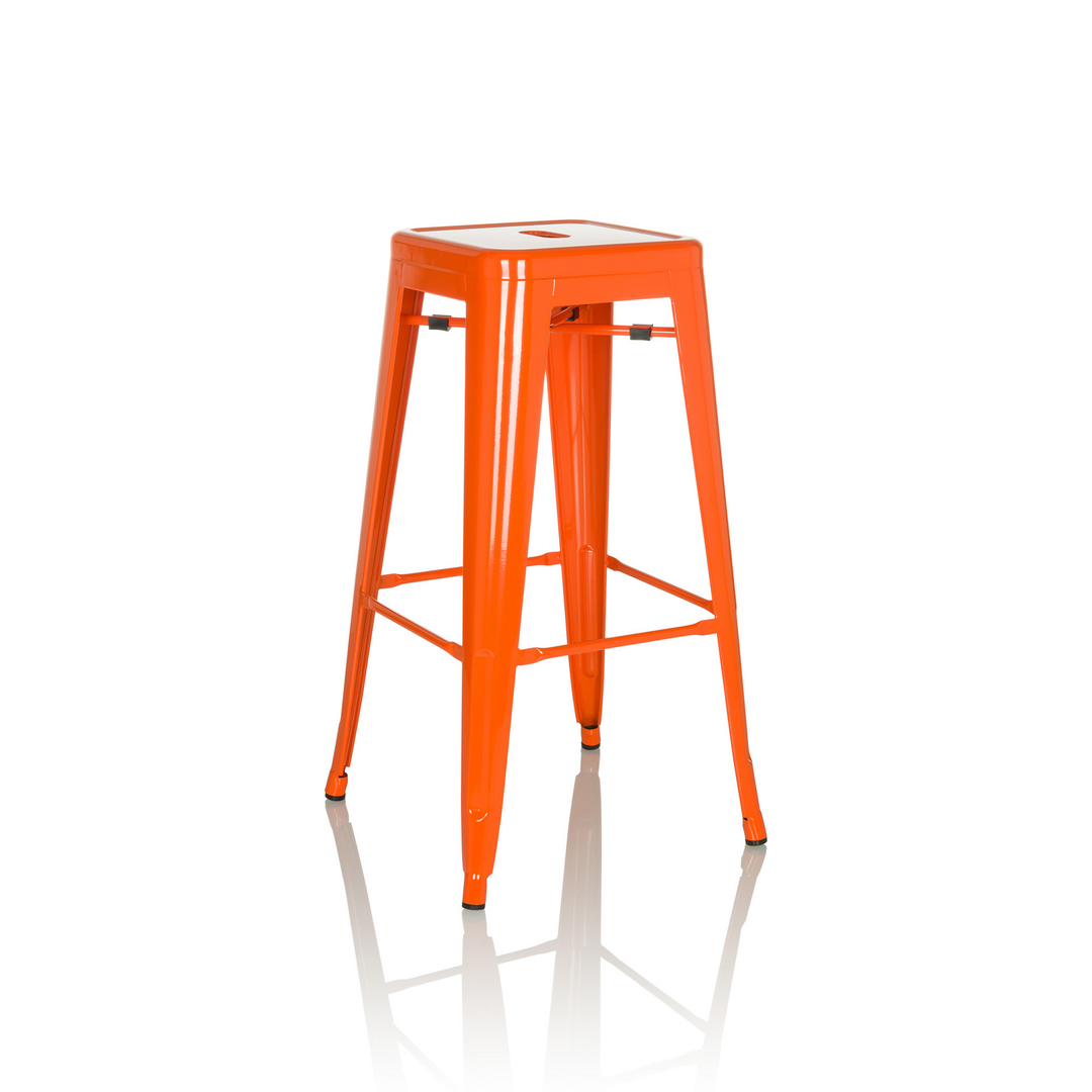 Hjh Office Barhocker Hocker Sitzgelegenheit Stahl Orange Stapelbar Gastronomie B-Ware - 4064323035268