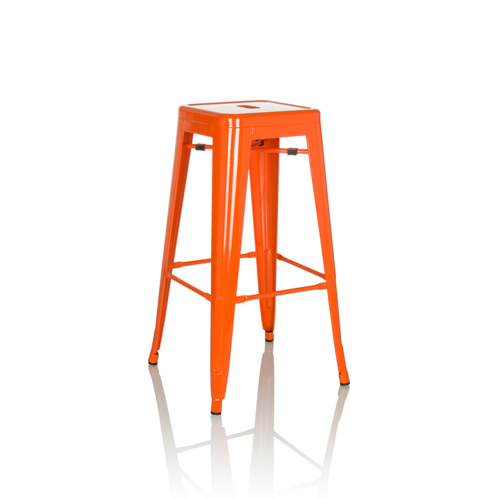 Hjh Office Barhocker Hocker Sitzgelegenheit Stahl Orange Stapelbar Gastronomie B-Ware - 4064323035268