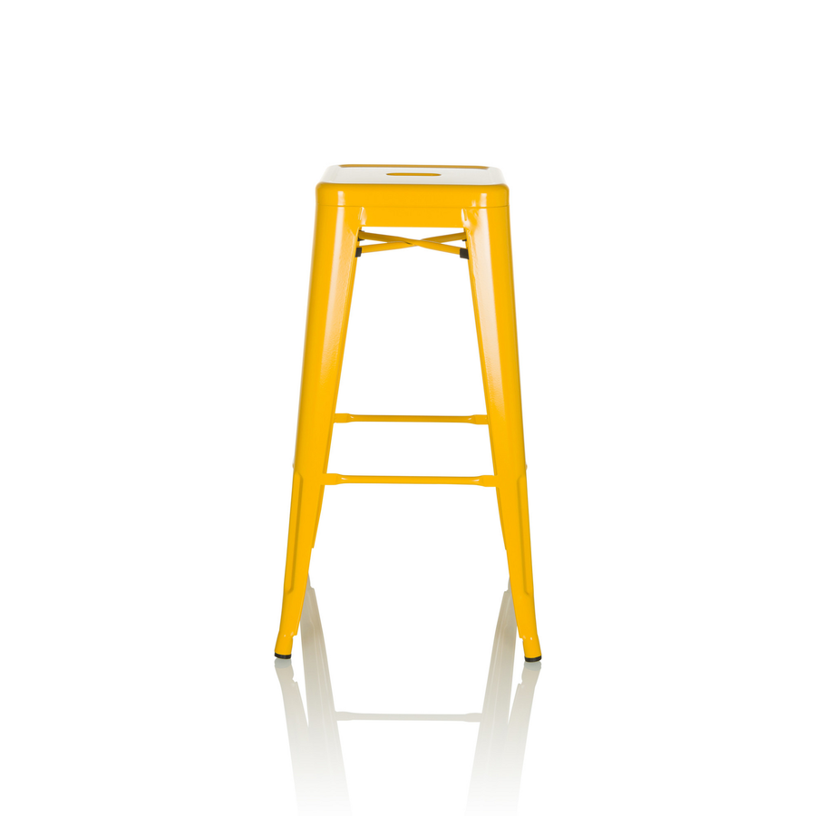 Hjh Office Barhocker Hocker Vantaggio High Metall Gelb Sitzhöhe 77 Cm B-Ware - 4064323035275