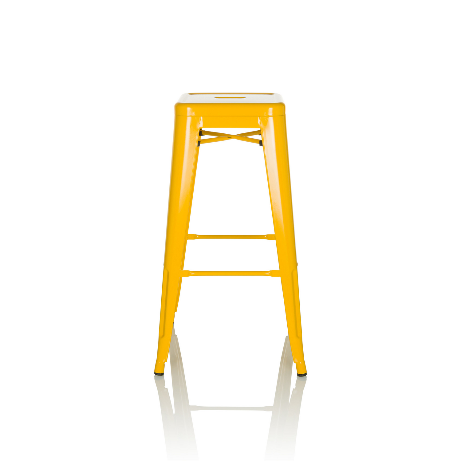 Hjh Office Barhocker Hocker Vantaggio High Metall Gelb Sitzhöhe 77 Cm B-Ware - 4064323035275