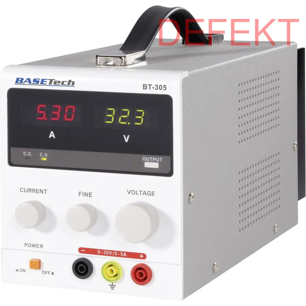 D-Ware Basetech Bt 305 Labornetzgerät Netzteil Netzgerät Einstellbar 0 30 V 0 5 A 150 W - 4016138679137