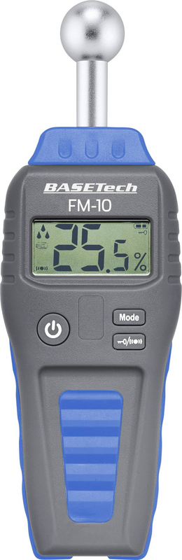 Basetech Fm 10 Materialfeuchtemessgerät Baufeuchtigkeit Baustoff Siehe Text/Foto B-Ware - 4053199516919