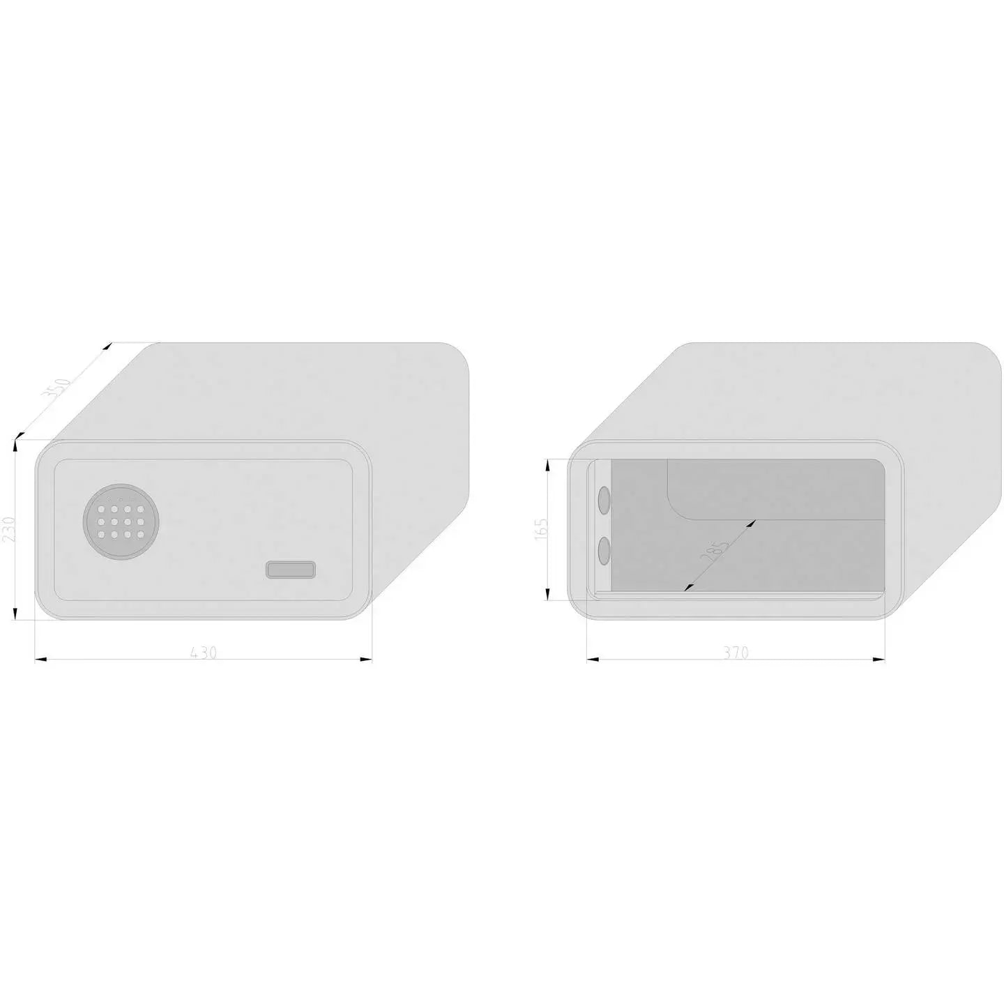 B-Ware Basi Einbruchschutztresor Möbeltresor Safe Zahlenschloss Elektronikschloss Pink - 4026434148626