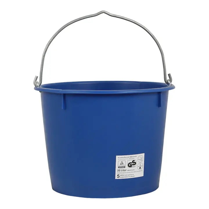 B-Ware Baueimer Eimer 20l Kranbar Spezialkunststoff Blau Behälter Baustelle 4 Stück - 4012411002784