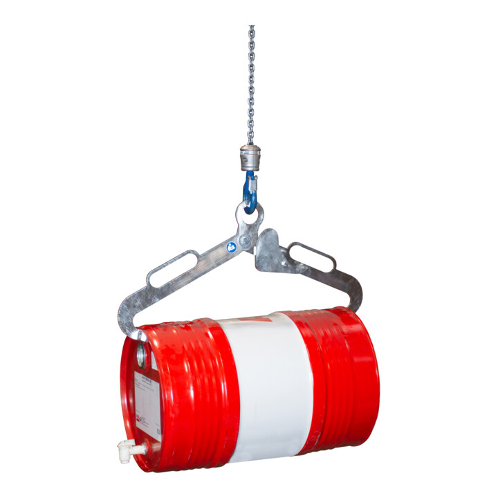 Bauer Südlohn Scherengreifer Greifgerät Fassaufnahme Lg 60 Verzinkt Stahlfass B-Ware - 4052462071933