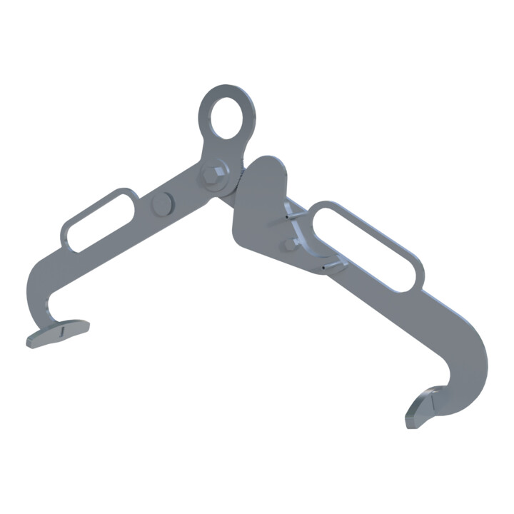 Bauer Südlohn Scherengreifer Greifgerät Fassaufnahme Lg 60 Verzinkt Stahlfass B-Ware - 4052462071933