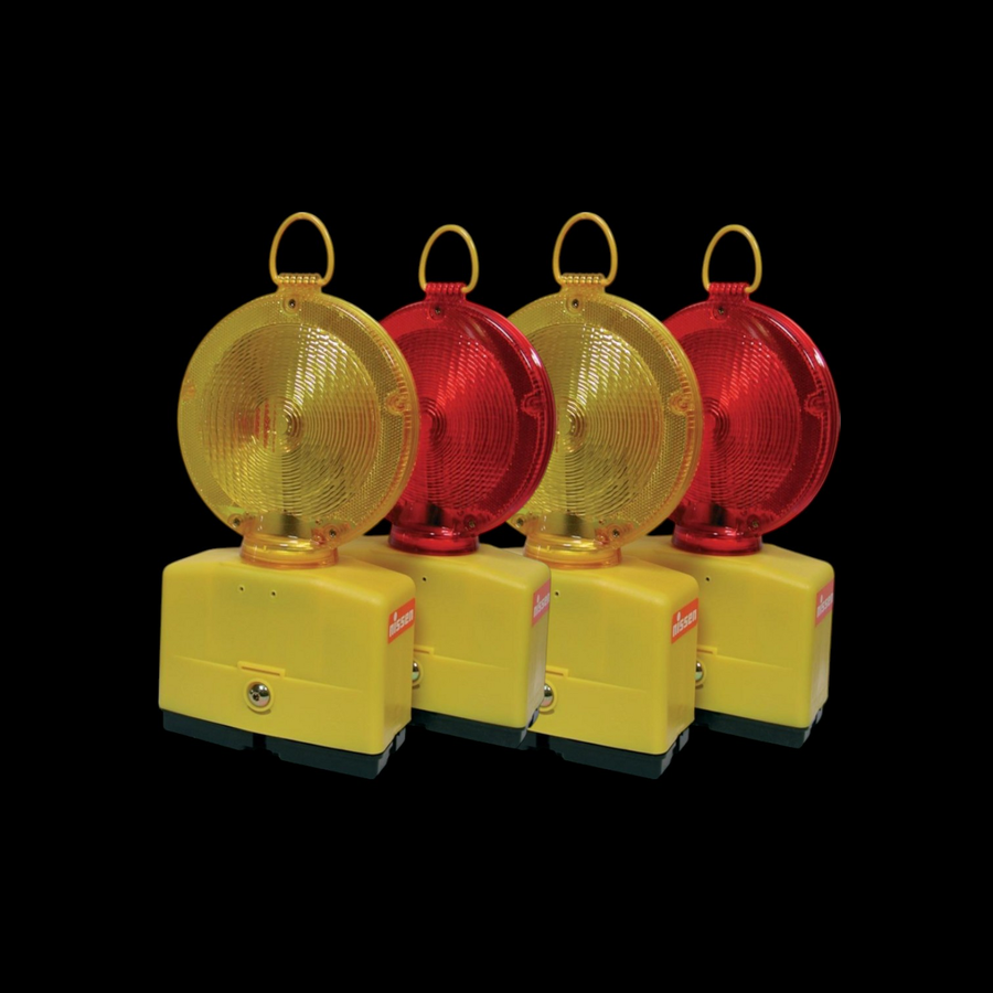 Nissen Baustellenwarnleuchte Warnlampe Nitra Led Gelb Leuchtenkopf 4 Stück B-Ware - 4059384086748