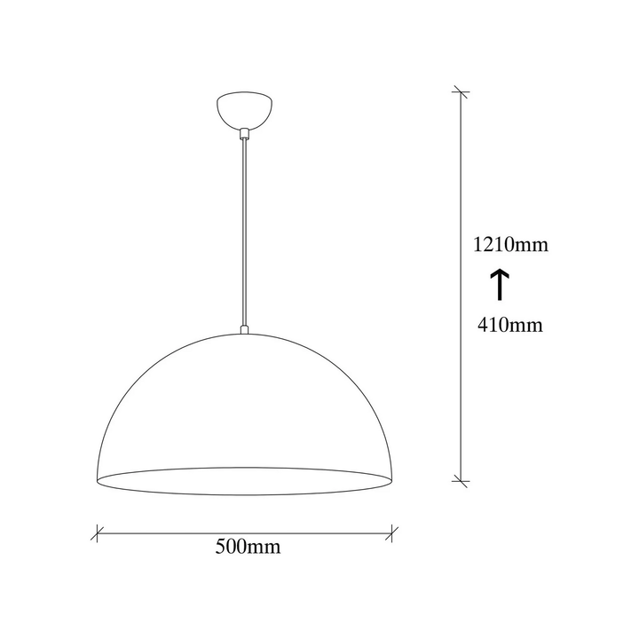 Hängeleuchte Berceste 234-S Hängelampe Deckenlampe Leuchte Lampe Ø50cm weiß/gold