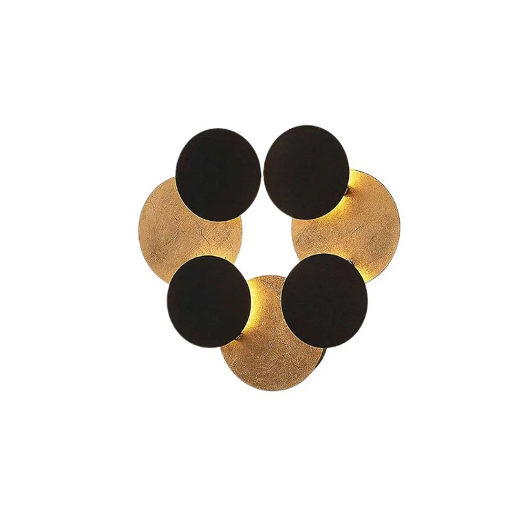 Lindby Grazyna Led Wandleuchte Wandlampe Lampe Leuchte Siebenflammig 24 W Schwarz B-Ware - 4251096566703