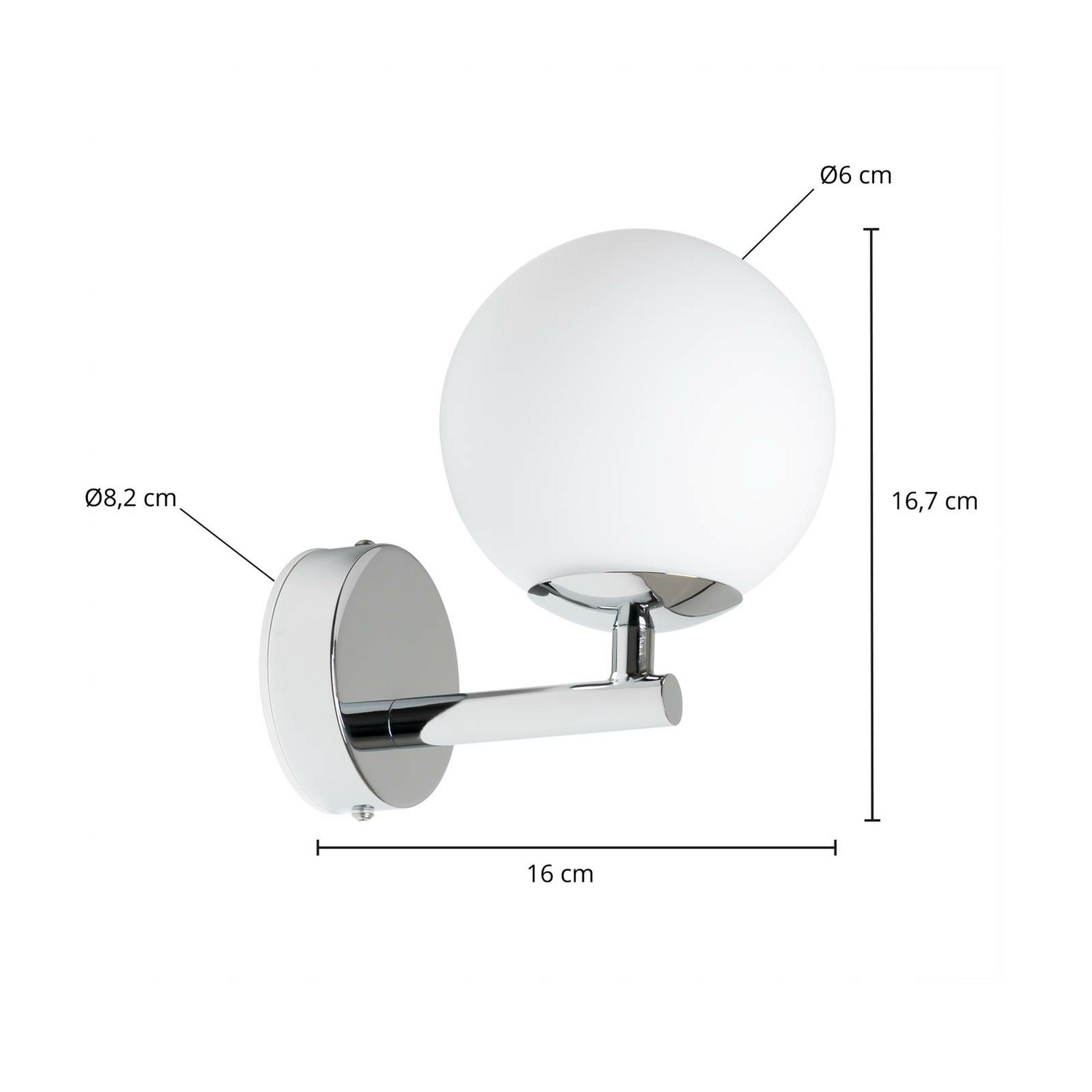 B-Ware Arcchio Maviris Led Bad Wandleuchte Wandlampe Leuchte Lampe Indoor Kugel Glas