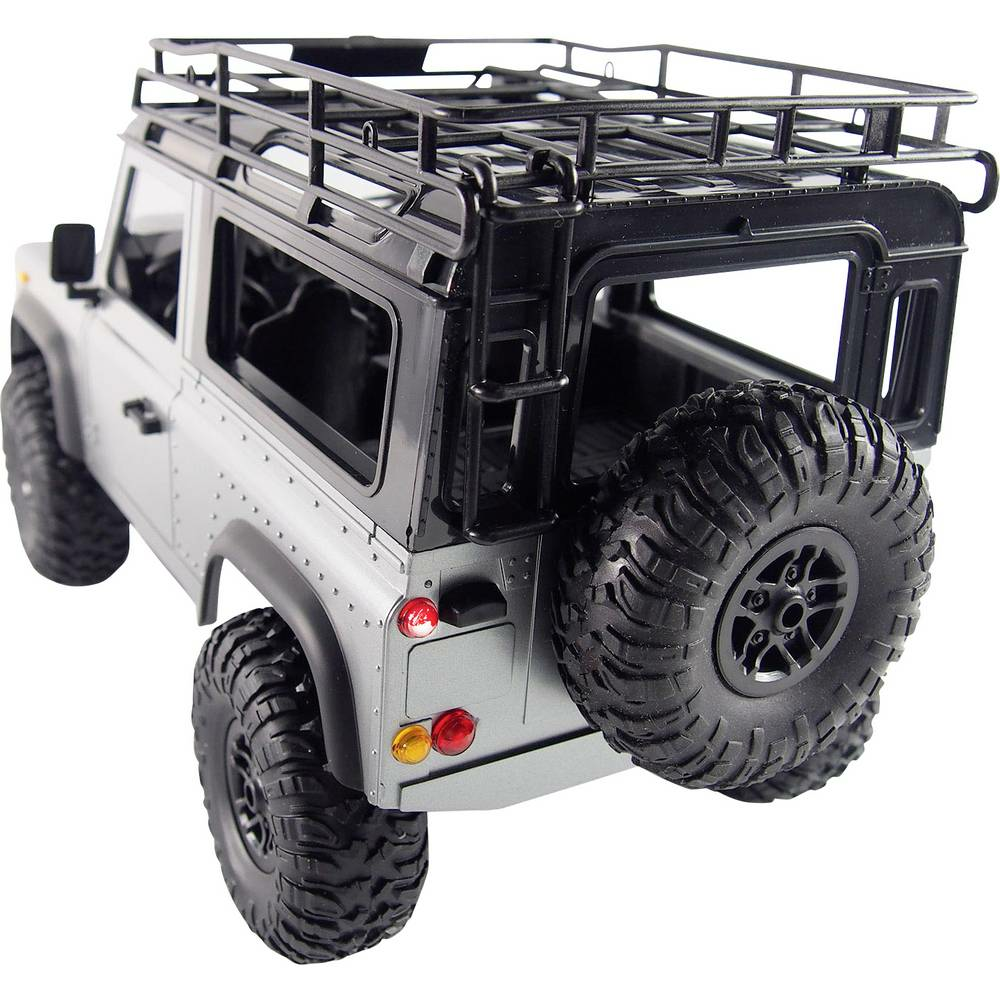 B-Ware Amewi D90 X12 Scale Crawler Geländewagen Modellauto Jeep Modell Auto 1:12 Silber