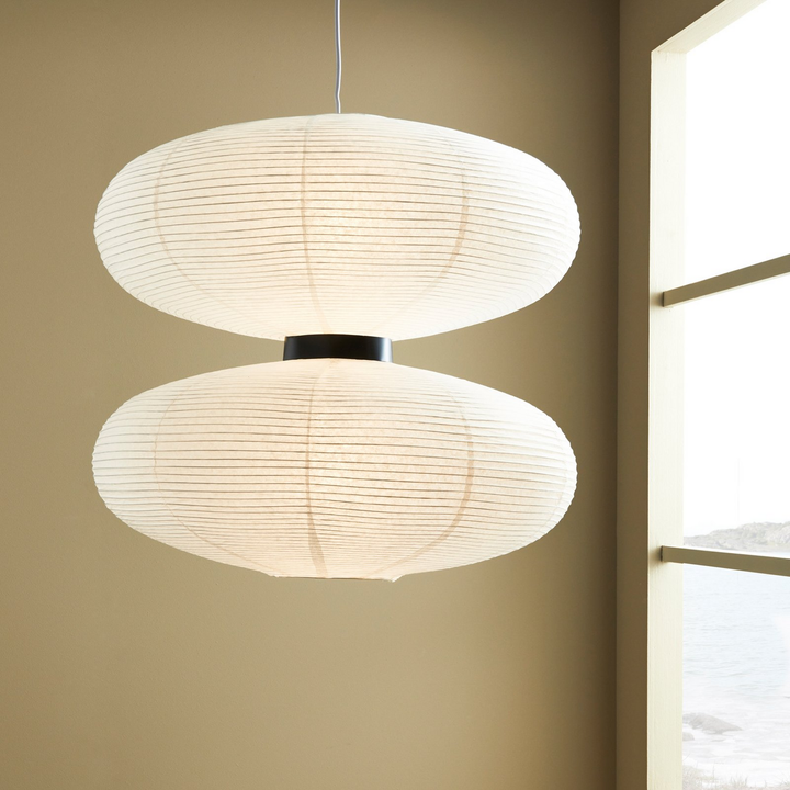 Markslöjd Pendelleuchte Dual Mit Papierschirm Weiß Pendellampe Lampe Leuchte 718 B-Ware - 7330024600447