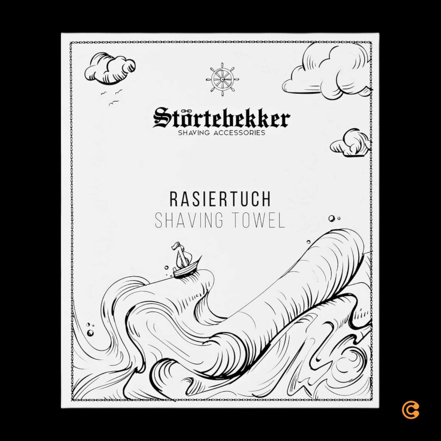 B-Ware Störtebekker Premium Rasiertuch Handtuch Tuch 100% Baumwolle Made 2 Stück45