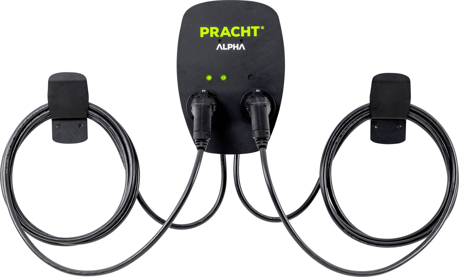 PRACHT NRG1000 2x Typ2 Anschluss 2x Ladekabel 5,5m ALPHA Wallbox