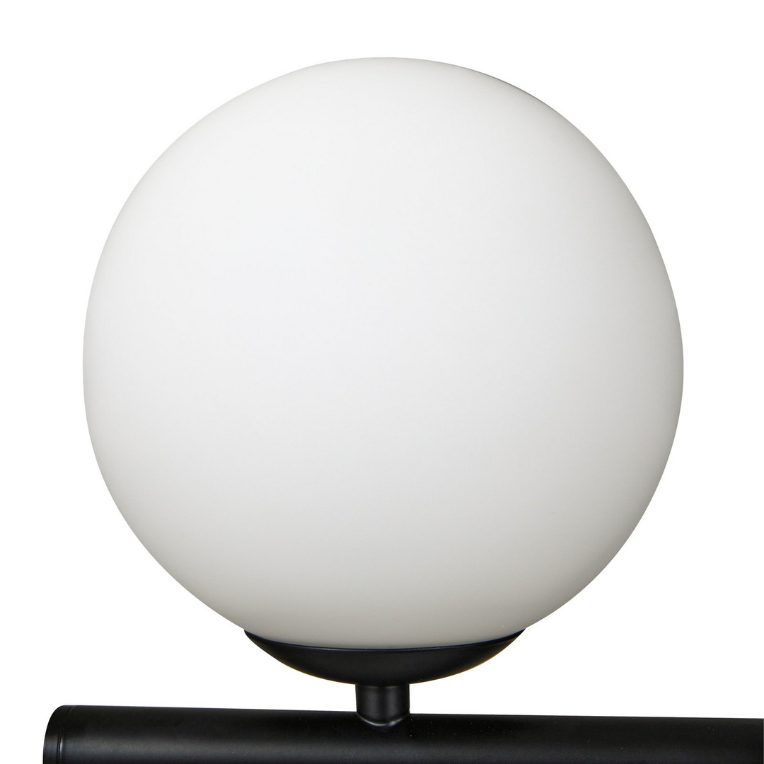 Lucande Hängeleuchte Isandro Hängelampe Leuchte Lampe Schwarz / Opal 7 Flammig B-Ware