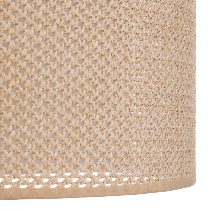 Lindby Hängeleuchte Soula Ø 40 cm beige Kunststoff E27 Hängelampe Lampe Leuchte