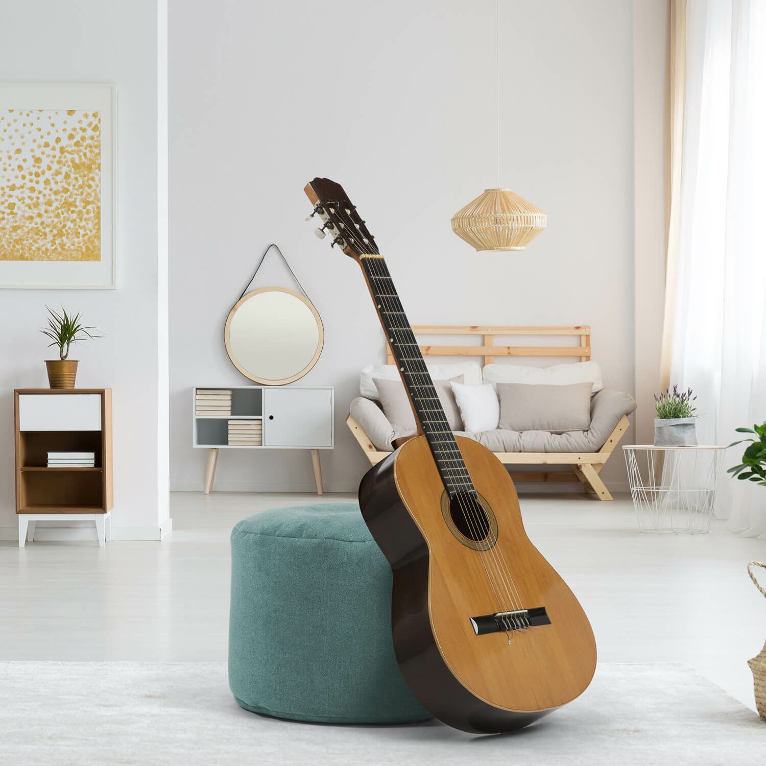 B-Ware Mokebo Minipouf, Hocker Bodenkissen 50x30cm Der Ruhepouf Sitzhocker Rund Petrol - 4260669189911