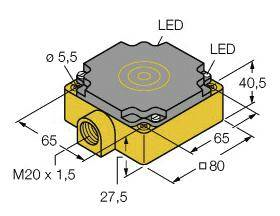 Turck Induktiver Sensor Bündig Näherungssensor Sensor Elektrik Initiator Klemme  B-Ware