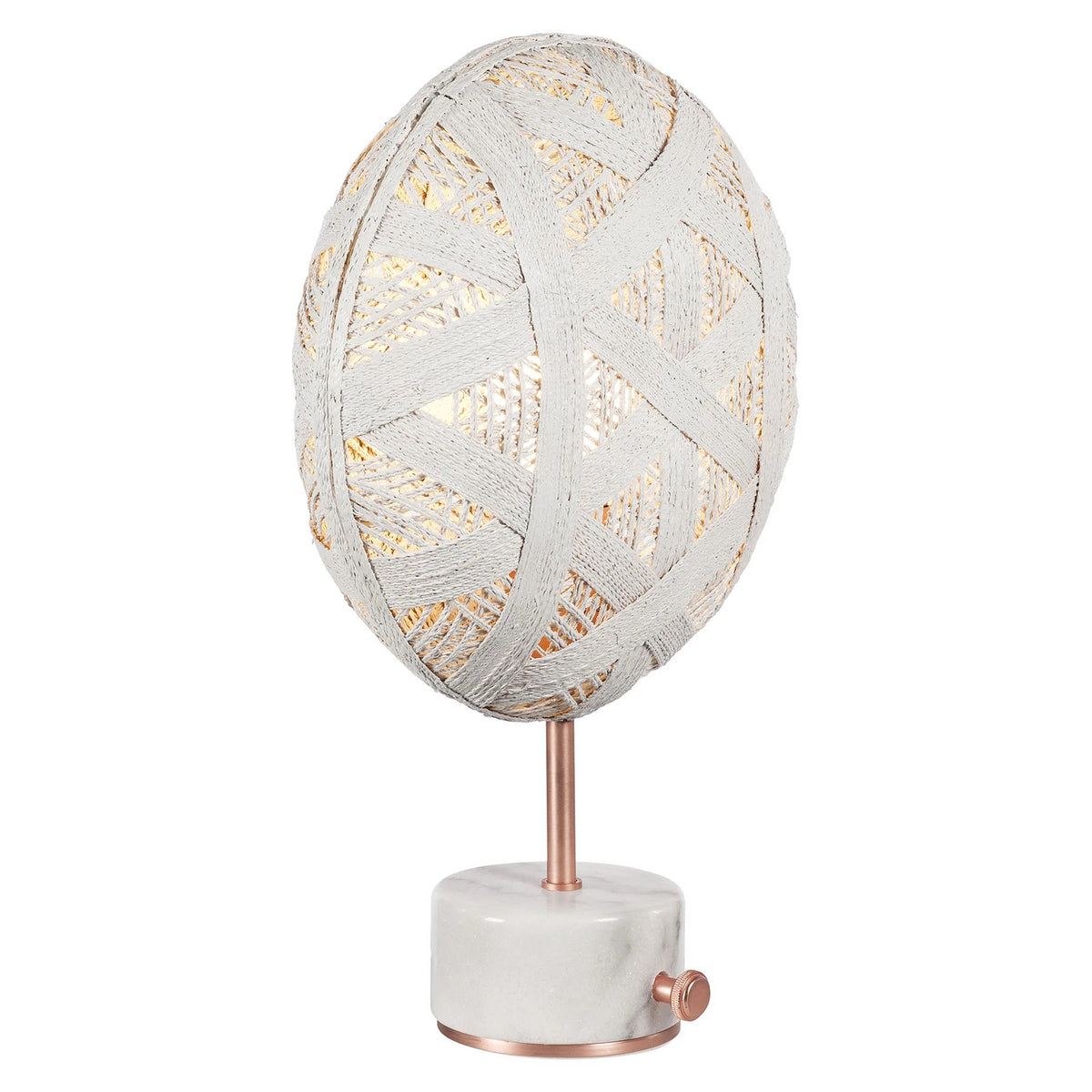 Forestier Chanpen S Hexagonal Tisch Tischlampe Tischleuchte Leuchte kupfer/weiß - 3700663913019