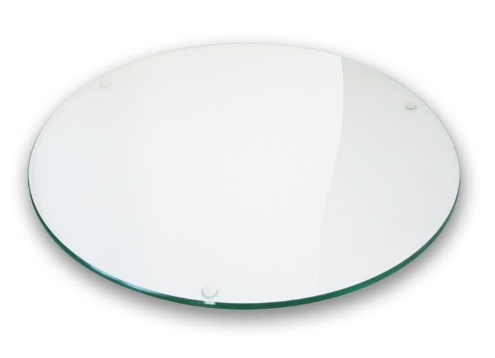 Moree Transparent Glasplatte Auf Beistelltisch Bubble Ersatztischscheibe Ersatz B-Ware - 1