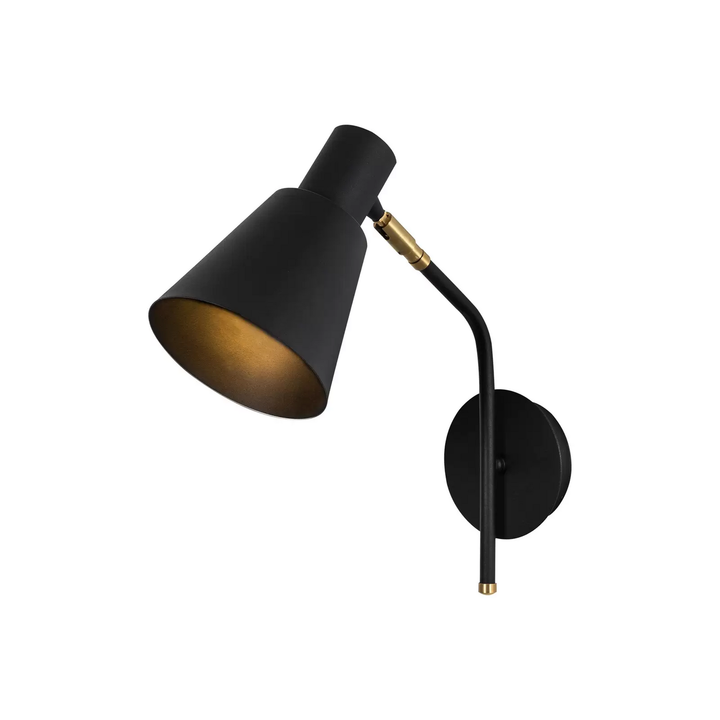 Opviq Wandleuchte Sivani MR-664 Wandlampe Leuchte Lampe 1-flammig schwarz gold