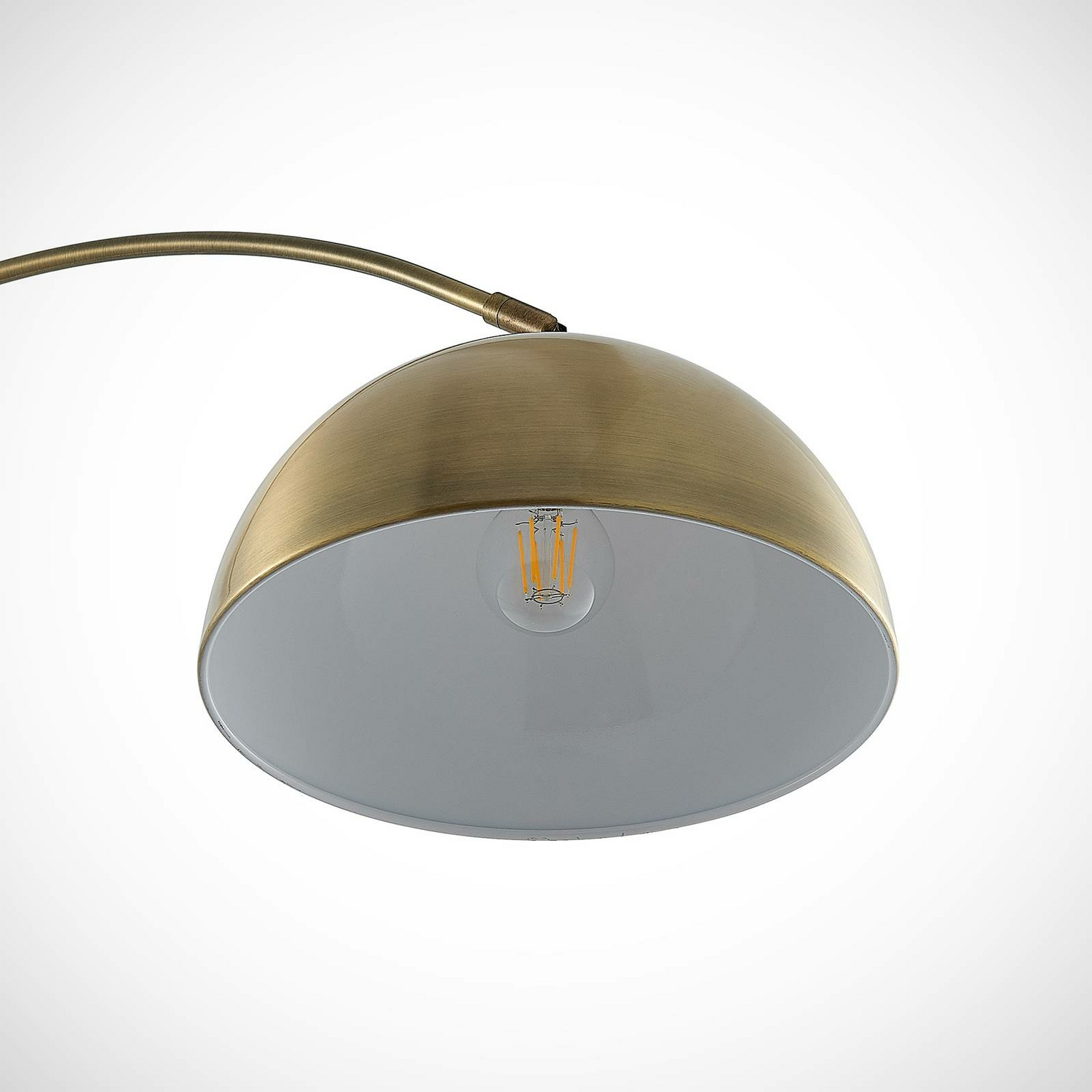 B-Ware Lindby Lennart Bogenstehleuchte Bogenleuchte Stehleuchte Leuchte Messing An301