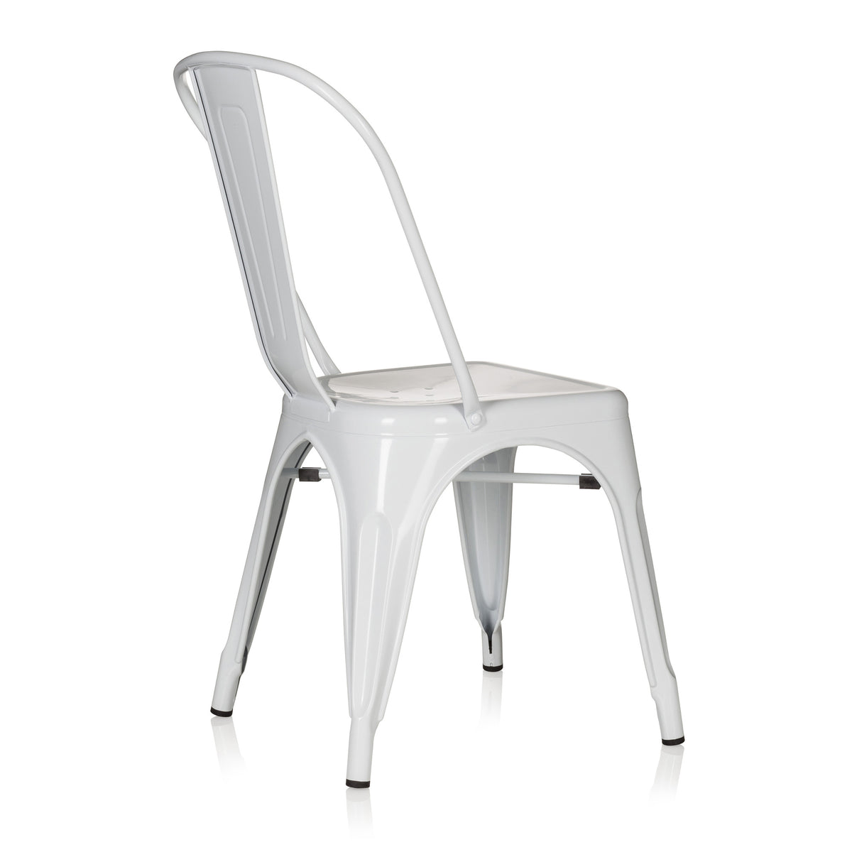 hjh OFFICE Stuhl Sitzmöbel Bistrostuhl weiss stapelbar Gastronomie Sitz - 4251084662363