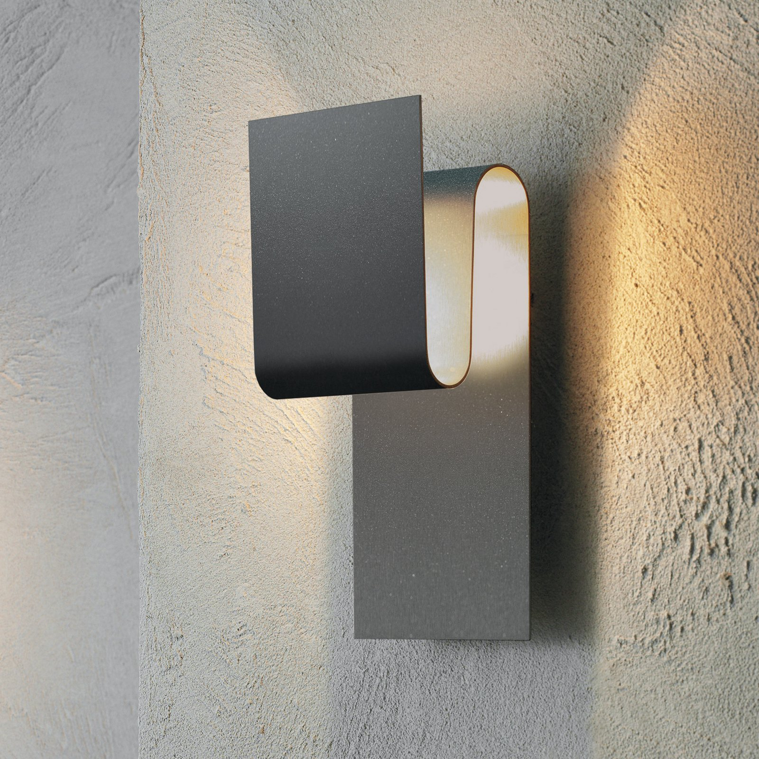 B-Ware Escale Fold Led Wandleuchte Anthrazit Wandlampe Lampe Leuchte Spot Dekolampe