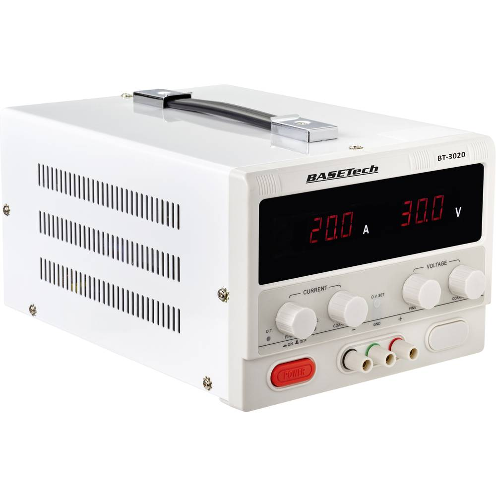 Basetech BT-3020 Labornetzgerät einstellbar 0 - 30 V/DC 0 - 20 A 600 W Netzgerät