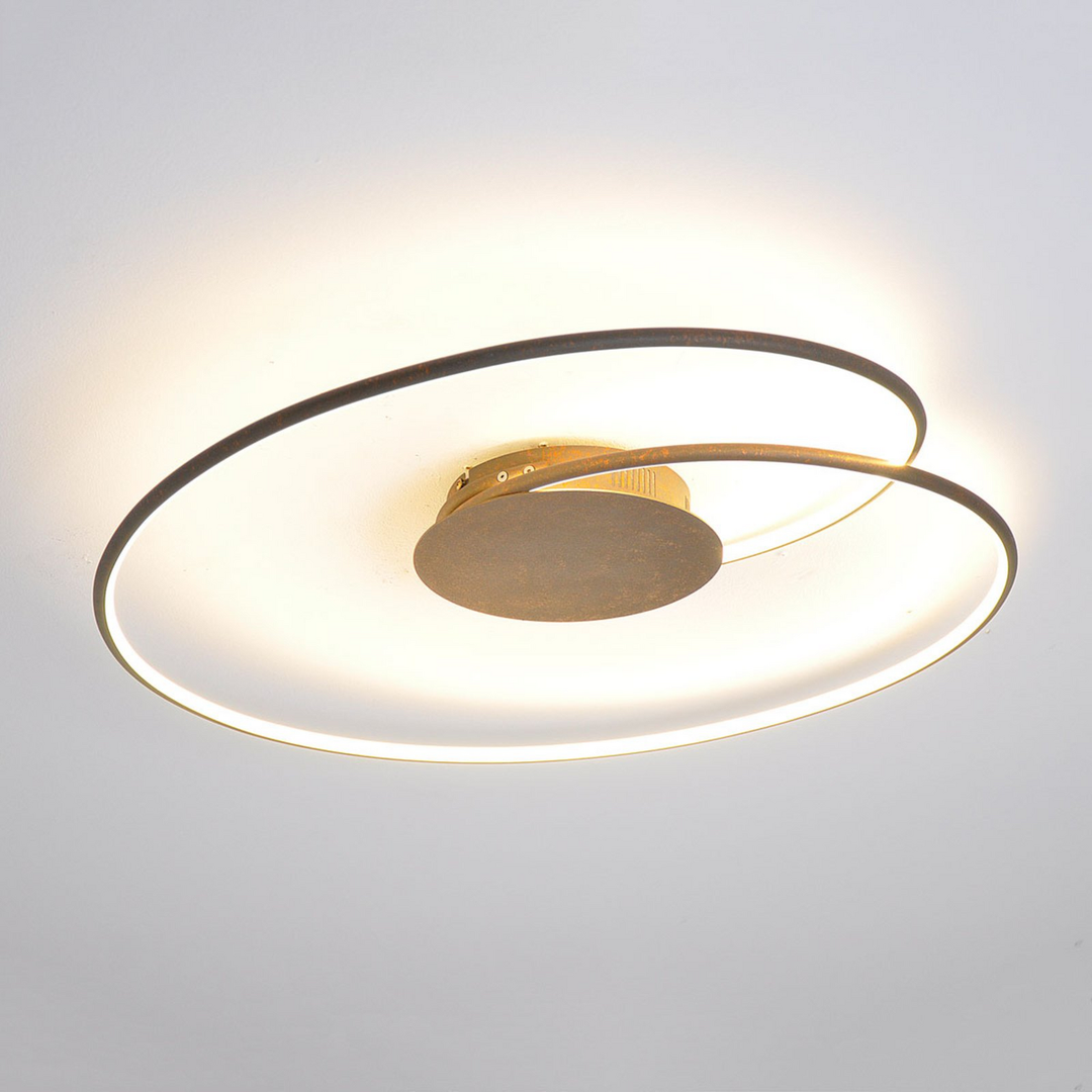 Lindby Led Deckenlampe Joline Deckenlampe Lampe Deckenlicht Led Rostbraun 74cm B-Ware - 4251096529036