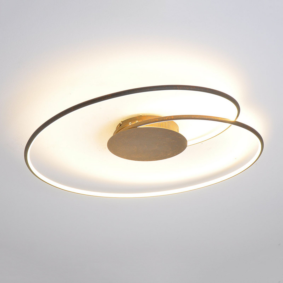 Lindby Led Deckenlampe Joline Deckenlampe Lampe Deckenlicht Led Rostbraun 74cm B-Ware - 4251096529036
