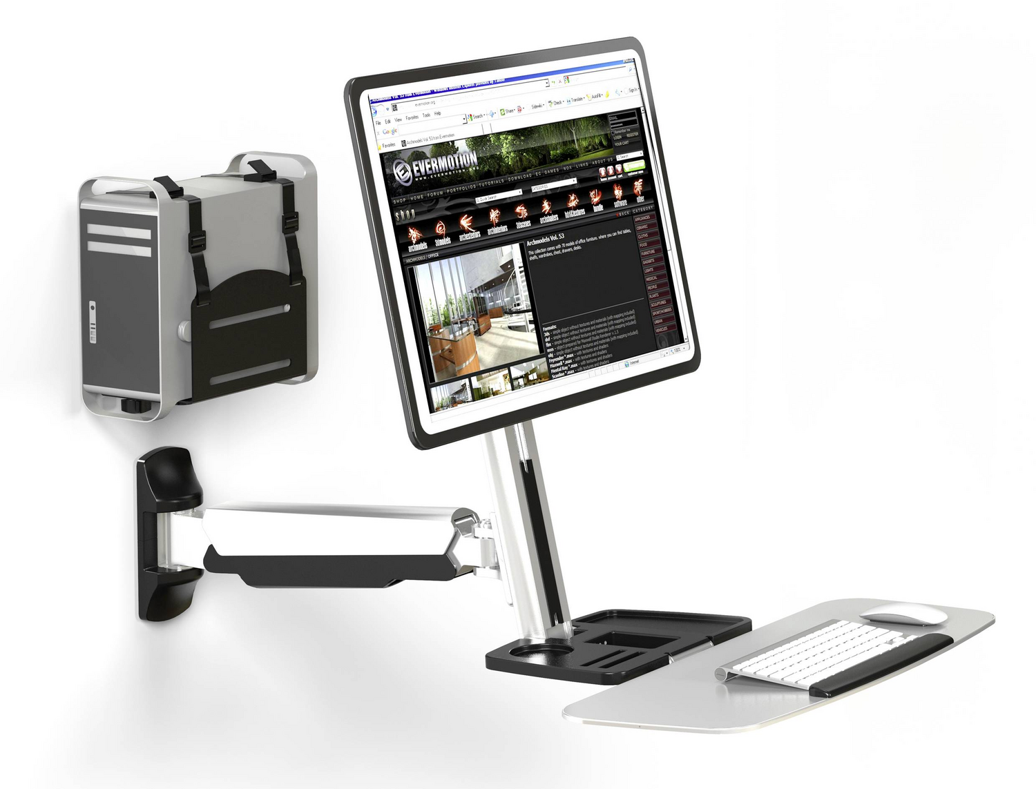 B-Ware Spea Ka Professional Sp Mm 705 1fach Monitor Wandhalterung Höhenverstellbar679