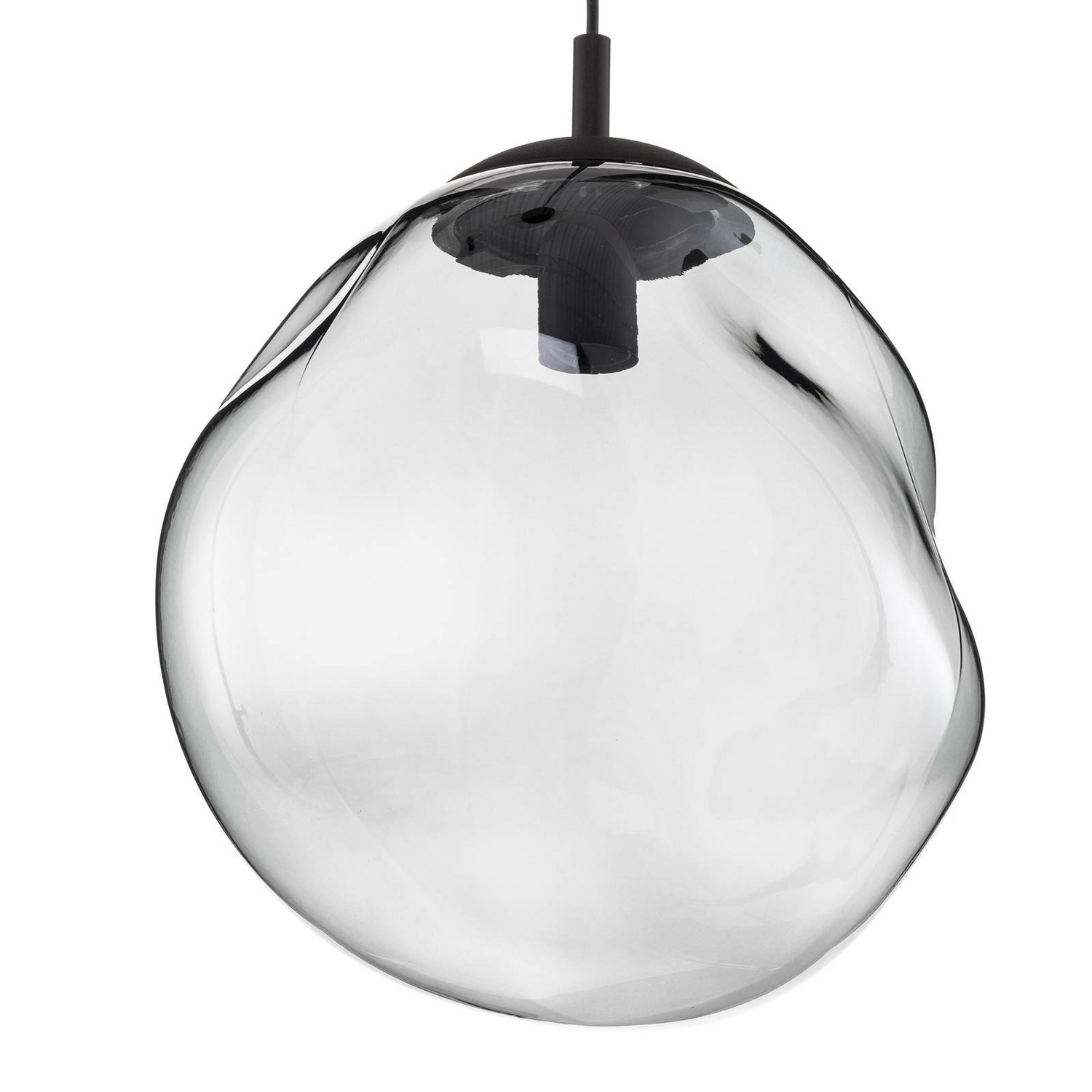 B-Ware Euluna Glas Hängeleuchte Sol Wohnzimmerlampe Pendelleuchte E27 Schwarz Rauchg596