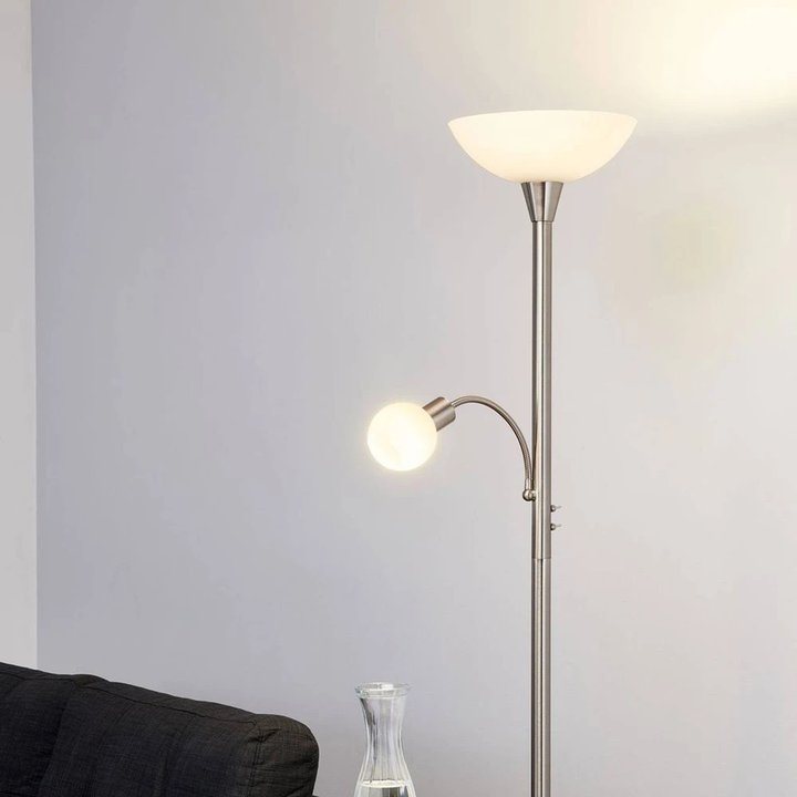 Lindby LED-Deckenfluter Elaina Leselicht Stehleuchte Stehlampe Leuchte Lampe E27