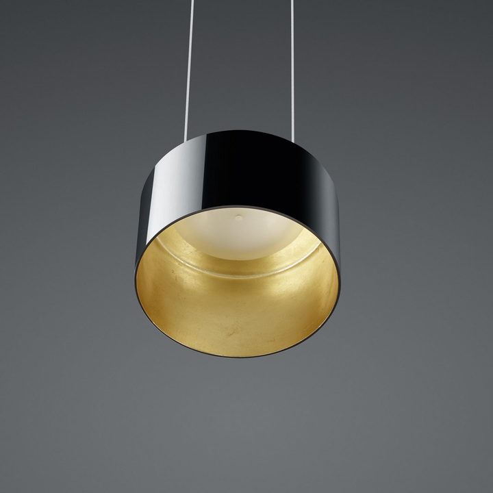 BANKAMP Luce elevata Grand 3fl. schwarz/innen gold Deckenlampe Deckenleuchte