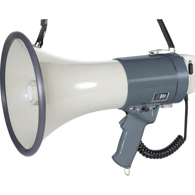 Microphone mégaphone professionnel Spea Ka ER 66 S avec sangle (produit d'occasion).