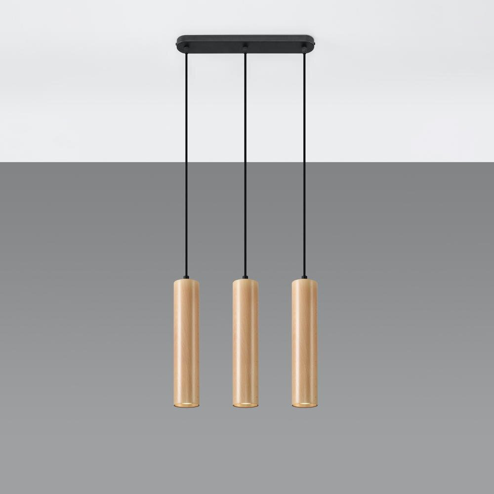 Famlights Pendelleuchte Leto In Natur Hell Gu10 3 Flammig Wandlampe Lampe Spot B-Ware - 5903282730922
