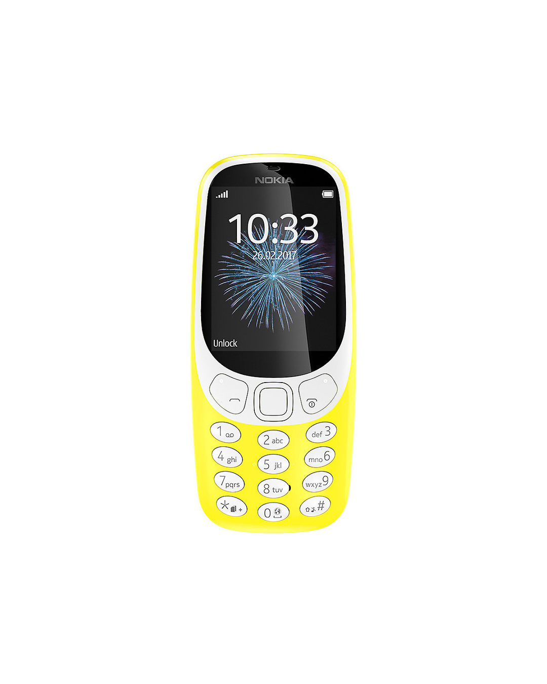 Nokia 3310 Dual-SIM-Handy Telefon Retro Gelb 2.4 Zoll