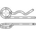 B-Ware TOOLCRAFT Federstecker Stahl galvanisch Befestigungsmaterial Montagematerial