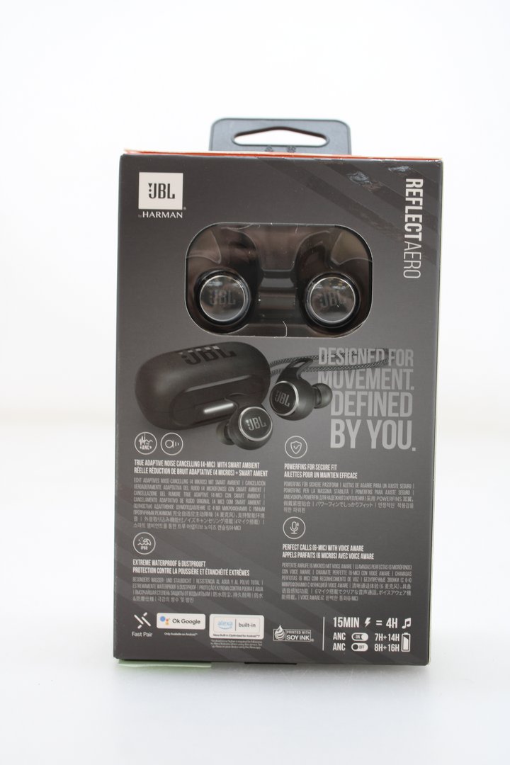 JBL REFLECT AERO BLK Sport In Ear Headset Schwarz Schweißresistent Kopfhörer