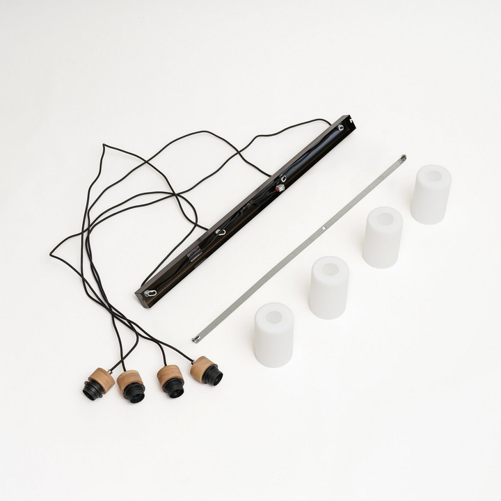 Envostar Talia Hängeleuchte Pendelleuchte Deckenlampe Lampe 4 Flammig Eiche Weiß B-Ware - 4251911723823