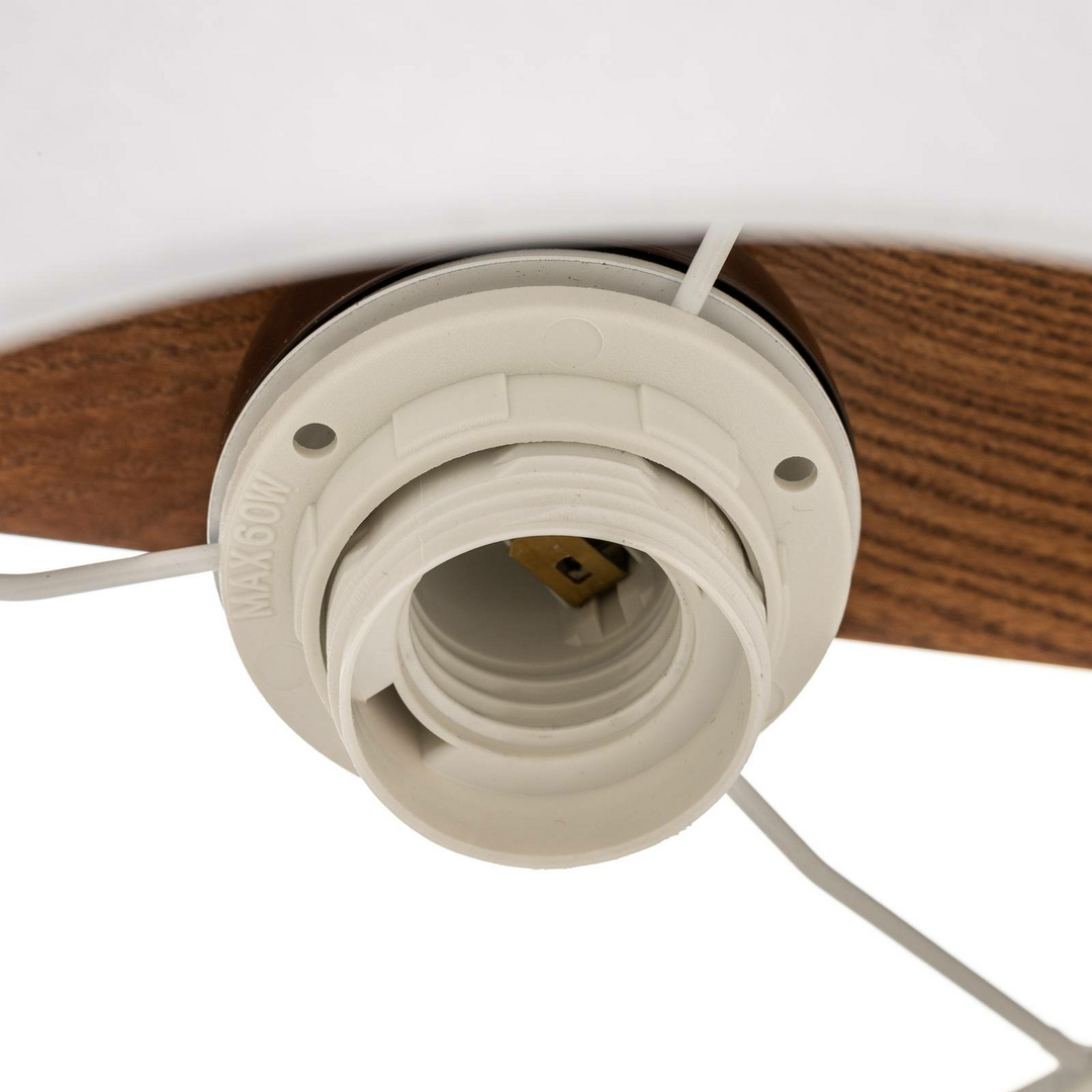 Euluna Hängeleuchte Sweden Hängeleuchte Lampe Dreiflammig E27 Nussbaum Eiche B-Ware