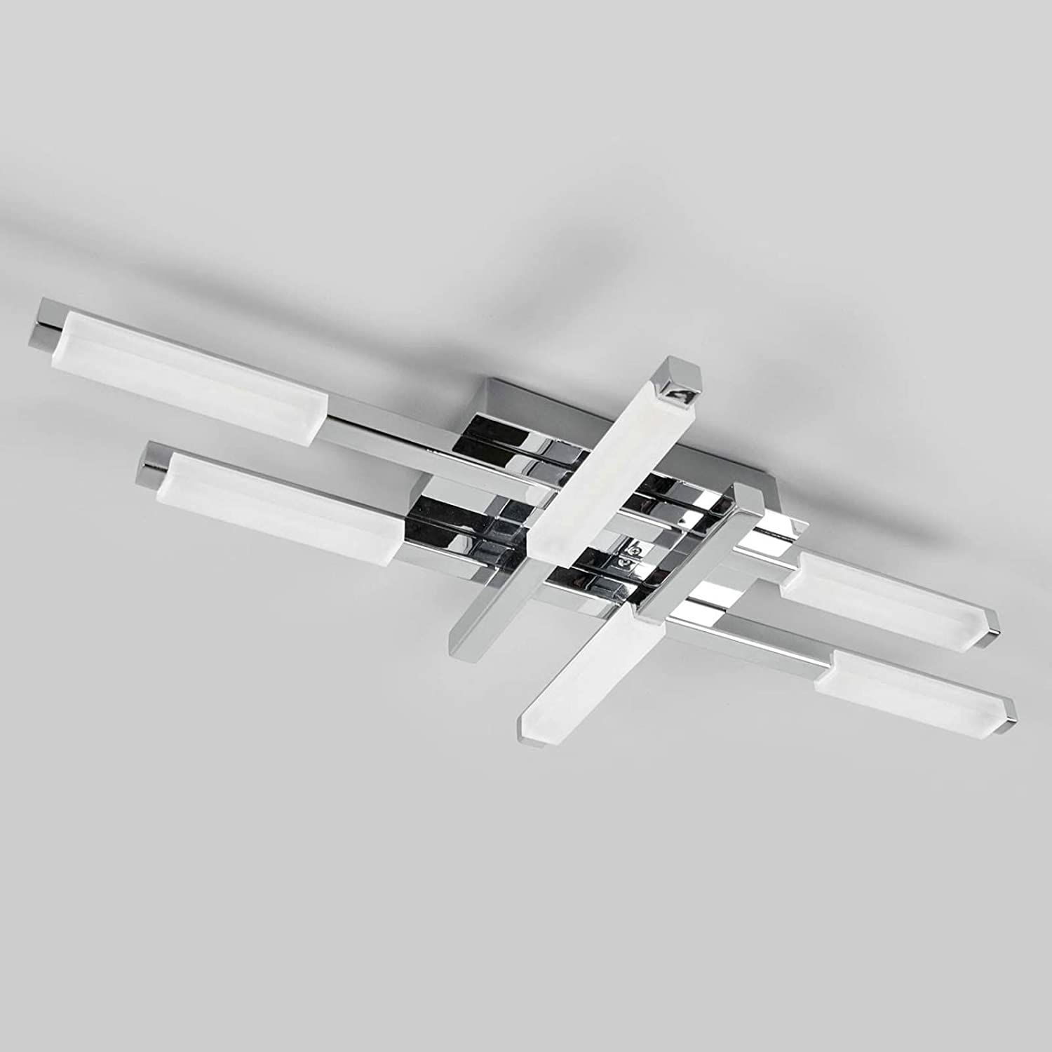 Suspension longue Lindby Patrik, lampe blanche, luminaire de salon, lampe blanche